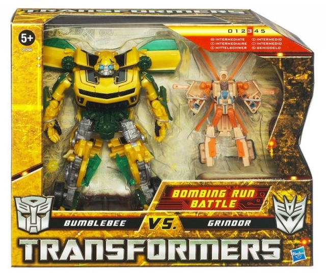 Bombing Run Battle Exclusive Bumblebee vs Grindor | Transformers Hunt for the Decepticons HFTD