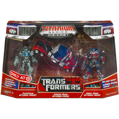 Optimus Prime 3-Pack Exclusive 3-Inch | Transformers Titanium Robot Masters