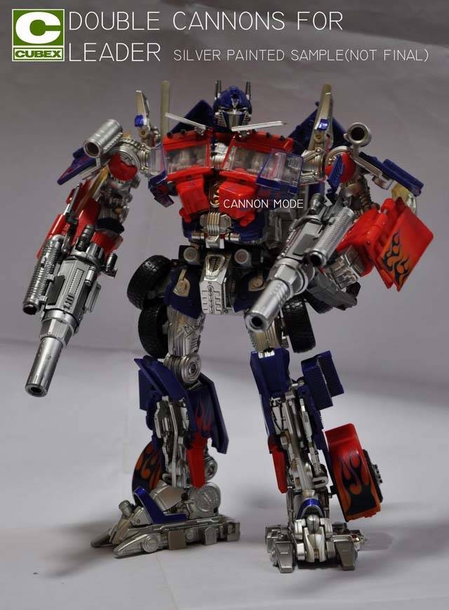 Buster Guns Metallic Dark Silver Version | Cubex | Upgrade Kit