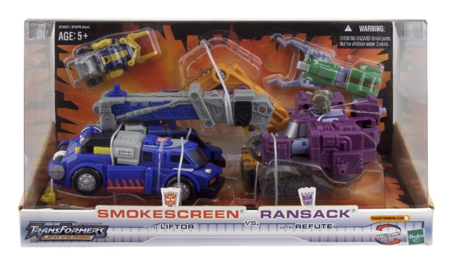 Basic Class Smokescreen with Liftor vs. Ransack with Refute Battle in a Box Set | Transformers Universe