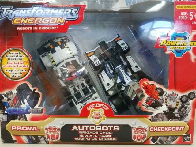 Mega Class SWAT Team Prowl and Checkpoint | Transformers Energon