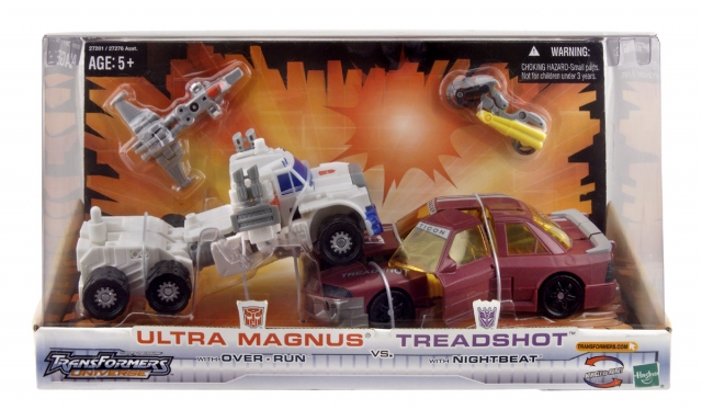 Deluxe Class Ultramagnus and Over-run vs Treadshot and Nightbeat | Transformers Universe