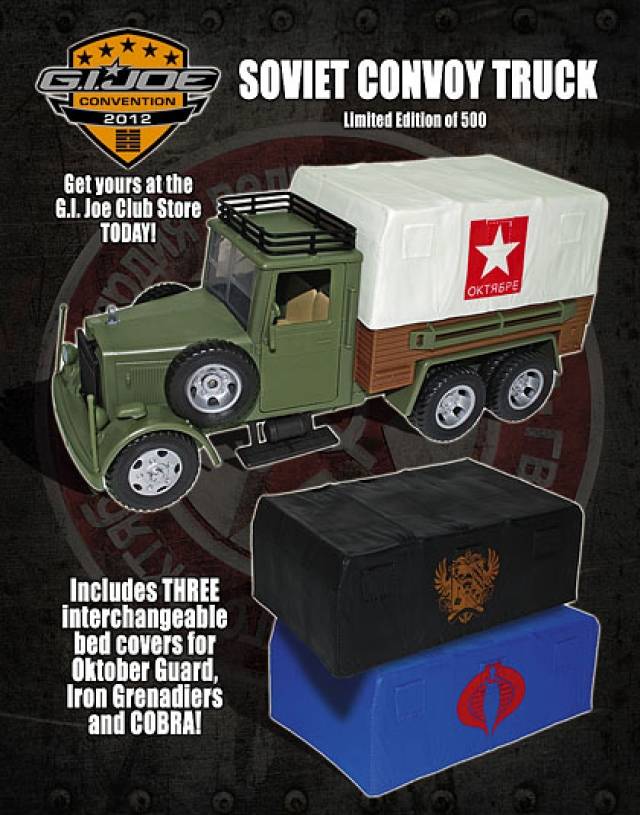 Soviet Convoy Truck with 3 Tops 12-Inch Scale | G.I. Joe Joecon 2012 Convention Exclusive