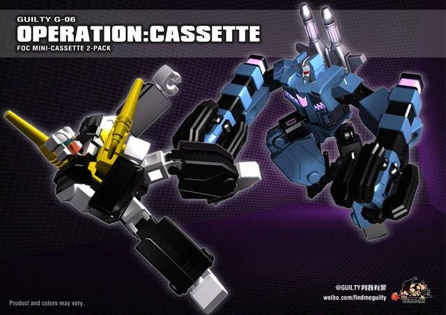 G-06 Operation Cassette FOC 2-Pack Pack A and B and Bonus Concussion Blaster | Guilty