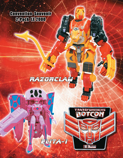 Botcon 2009 Razorclaw and Elita One Set