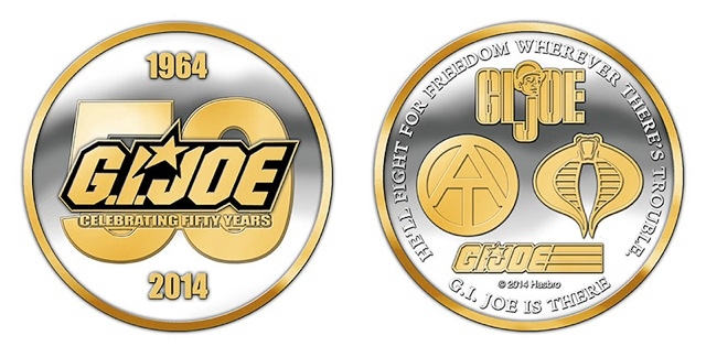 GI Joe - JoeCon 2014 - Silver and Gold Challenge Coin