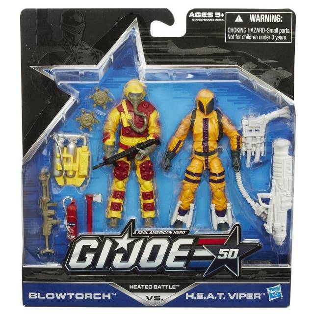 Blowtorch vs H.E.A.T. Viper Heated Battle Set of 2 3.75-Inch Scale | G.I. 50th Anniversary