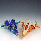Transformers Animated - Jetstorm and Jetfire - Loose - 100% Complete