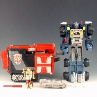 Armada - Powerlinx Optimus Prime w/ Corona Sparkplug - Loose - 100% Complete