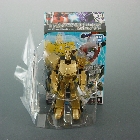Japanese Transormers Animated  - EZ Collection Volume 04 - Gold Optimus Prime - MIB - 100% Complete