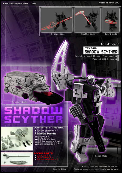 TFX-04B Shadow Scyther Trailer Upgrade Kit | FansProject 3rd Party