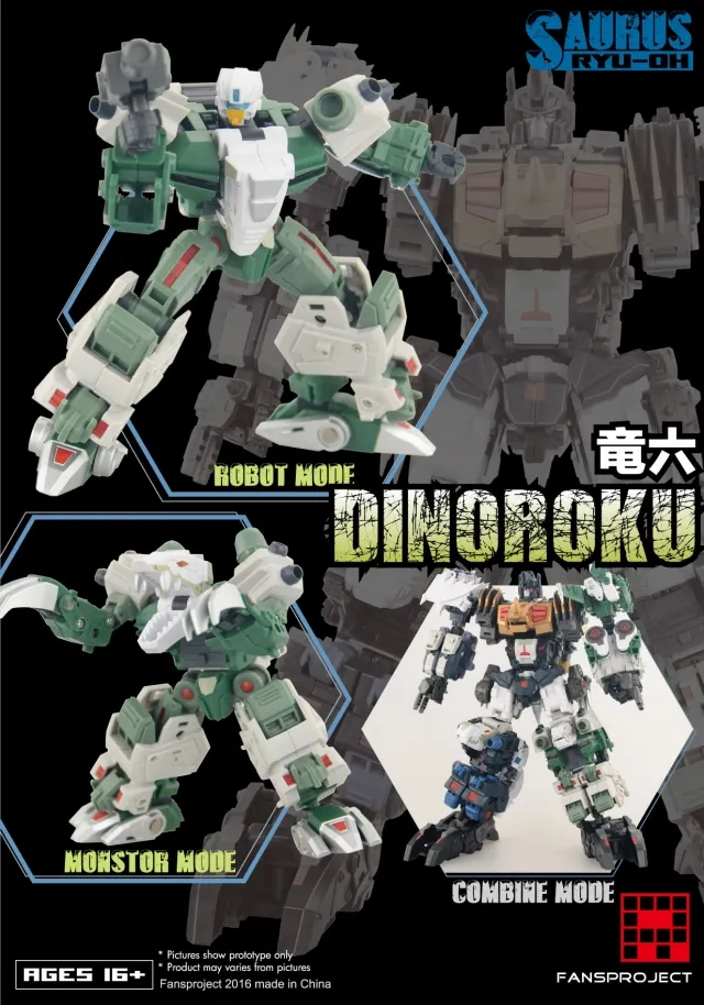 Dinoroku | FansProject 3rd Party Collector Figure | TFSource