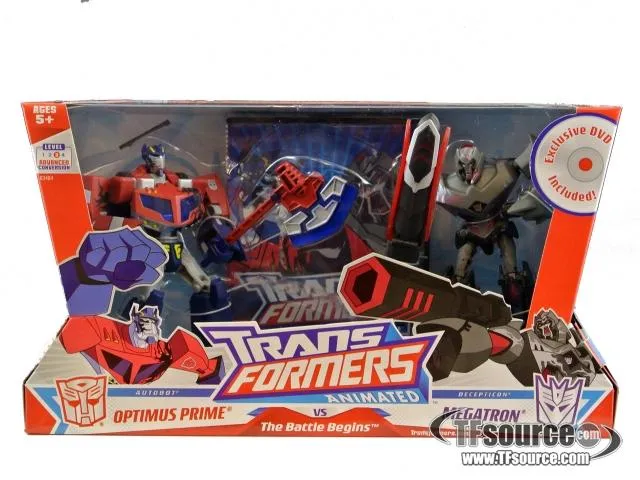 Transformers Animated - Optimus Prime vs. Megatron: The Battle Begins 