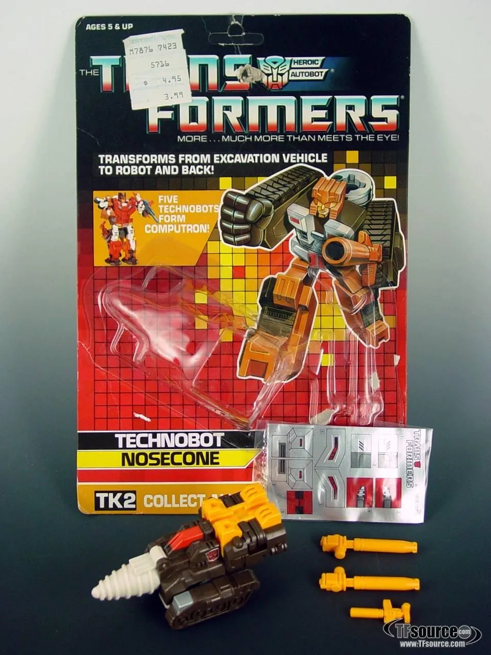 Nosecone Combiner Vintage Transformers G1