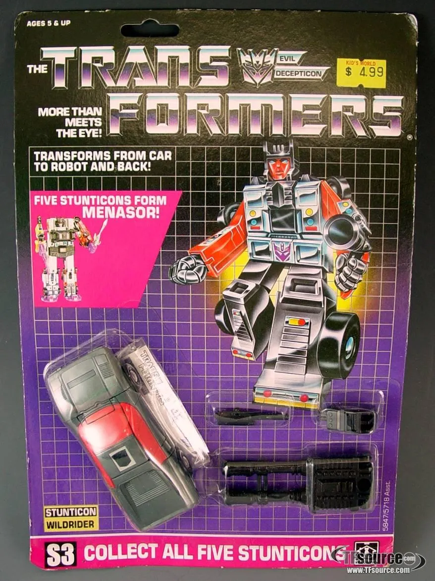 Wildrider Combiner Vintage Transformers G1