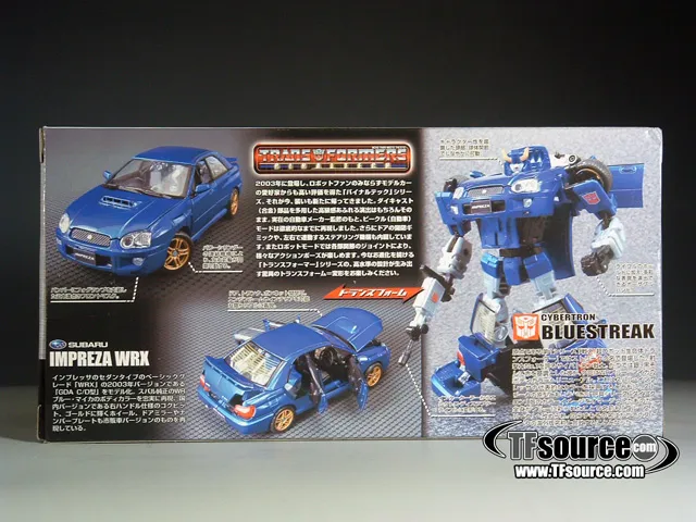 TAKARA インプレッサ　トランスフォーマー BT-19 Bluestreak | Subaru Impreza WRX | Binaltech