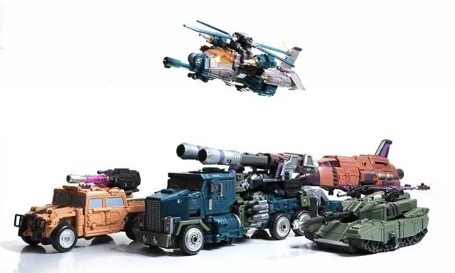 WB01 Full Set of 5 Figures and X-Ray Gun Set | Warbotron 3rd Party