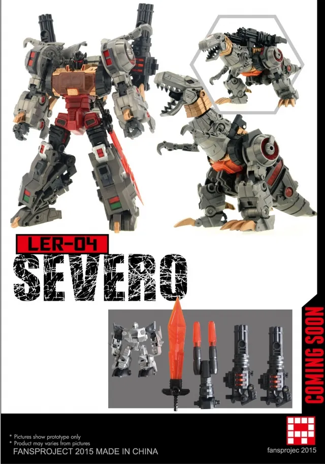 FANS PROJECT LER-04 Severo グリムロック 未使用 箱痛 LER-04 Severo with Kottav | FansProject 3rd Party Collector