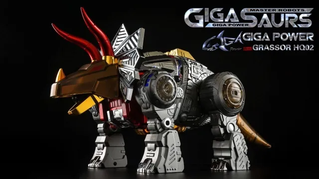HQ-02R Grassor Chrome Version | Gigapower Gigasaurs 3rd Party MP