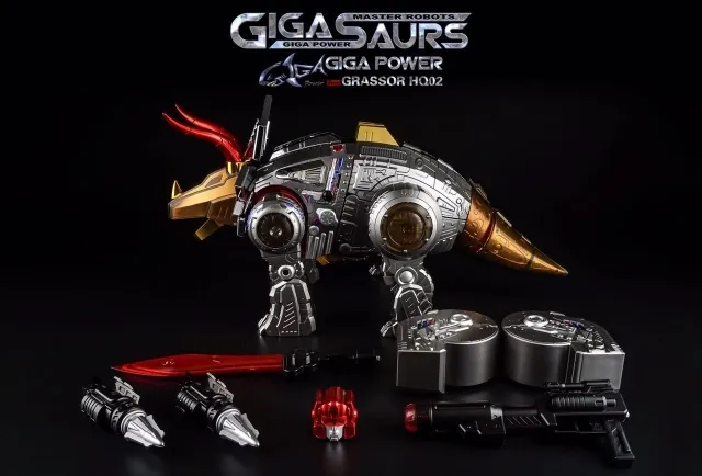 HQ-02R Grassor Chrome Version | Gigapower Gigasaurs 3rd