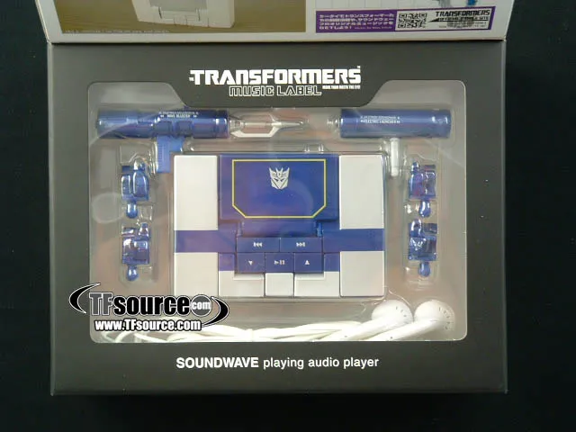 MP3 Player Soundwave Spark Blue Version | Music Label Transformers