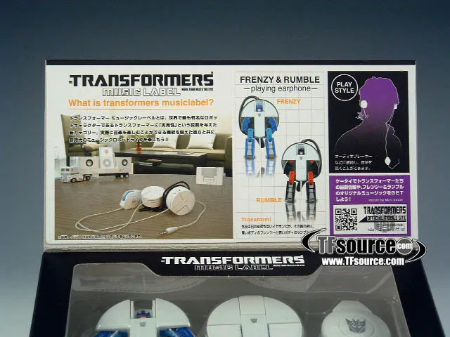 イヤホン TRANSFORMERS FRENZY&RUMBLE Frenzy and Rumble Headphones | Music Label Transformers