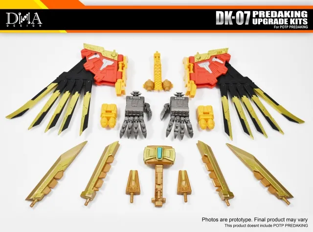 DK-07 Upgrade Kit for Transformers Power of the Primes Predaking | Dna Design | Upgrade Kit