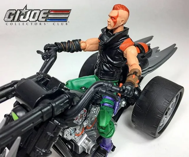 G.I. Joe Ninja Force Zartan with Cold Slither Cycle G.I. Joe Club