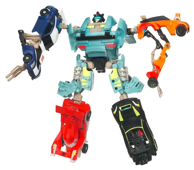 Double Clutch with Rallybots Commander 5-Pack | Transformers Generations Power Core Combiners