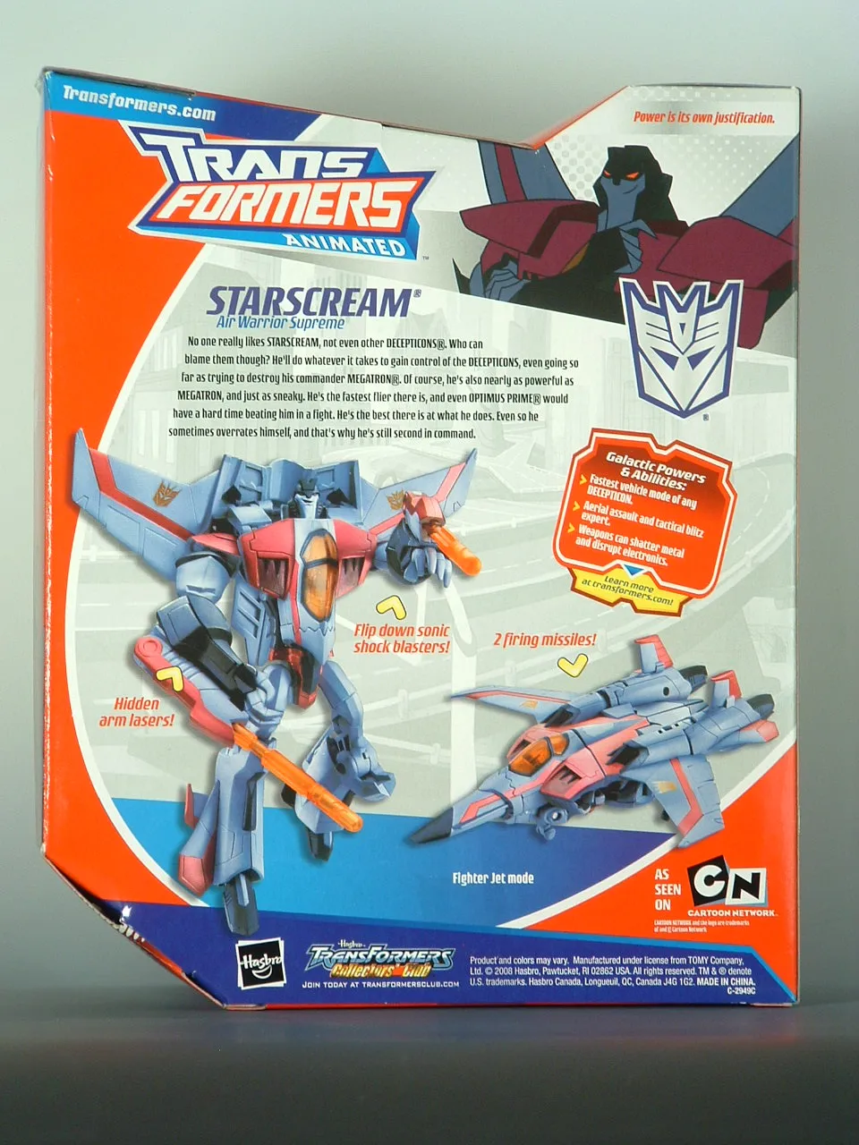 Starscream Robot Mode | Transformers Animated Figure | TFSource