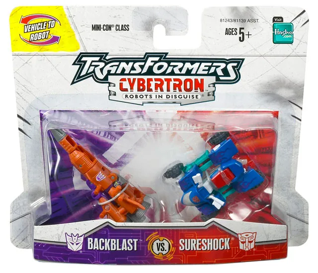 Backblast vs Sureshot Mini-con | Transformers Cybertron