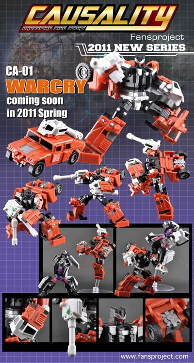 FANSPROJECT X-Fire CA-01 Warcry/ 赤スウィンドル CA-01 Warcry | FansProject 3rd Party Collector Figure | TFSource
