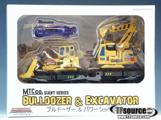MAKETOYS 正規品 MTC Co Giant Series 新品未開封 Giant Set A Bulldozer and Excavator Yellow Version