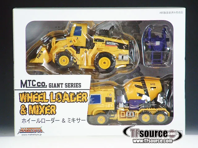 MAKETOYS 正規品 MTC Co Giant Series 新品未開封 Giant Set C Front End Loader and Mixer Yellow Version