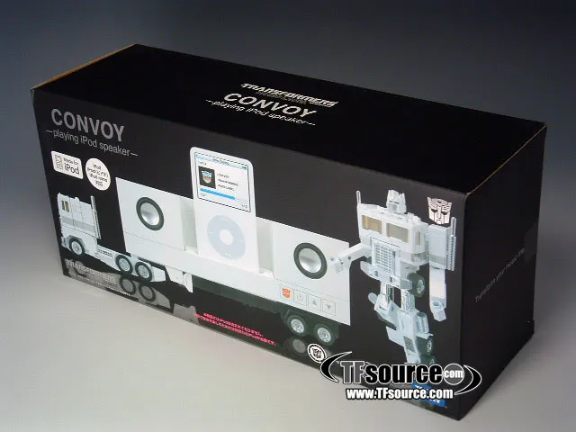 Ipod White Convoy | Music Label Transformers Figure by Takara Tomy