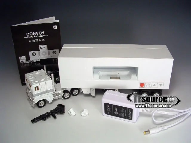 Ipod White Convoy | Music Label Transformers Figure by Takara Tomy