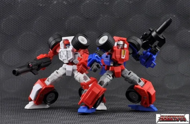 Trash-Talk and Cogwheel Set of 2 Figures | MakeToys | Manga Mech