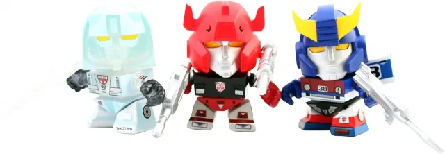 G2 Sideswipe Mirage and Smokescreen 3-Pack SDCC Exclusive | Transformers Vinyl Figures