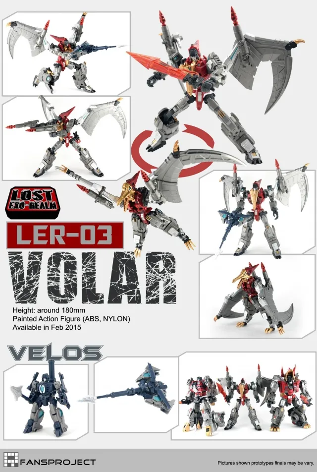 Fansproject LER-03 Volar/Velos スープ Lost LER-03 Volar and Velos | Fansproject Lost Exo Realm | TFSource