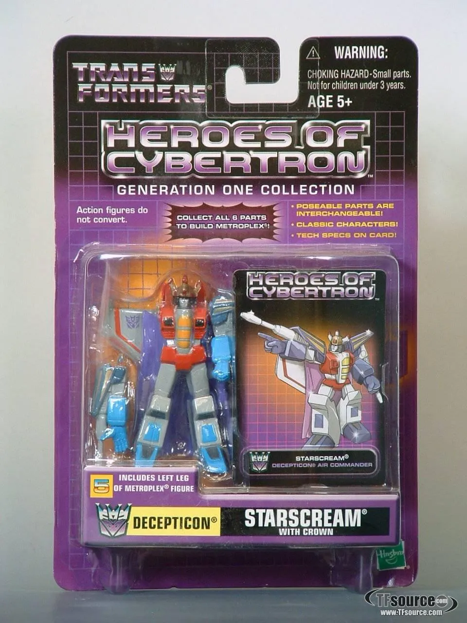 Starscream With Crown | Transformers Heroes of Cybertron HOC