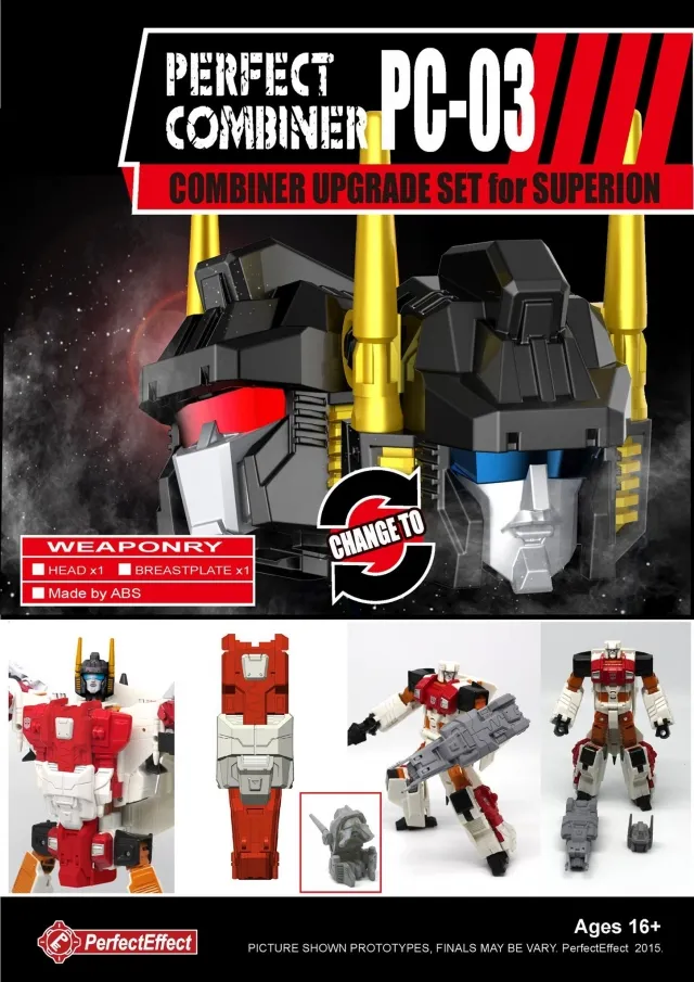 PC-03 Upgrade Kit for Transformers Combiner Wars Superion | Perfect Effect | Upgrade Kit