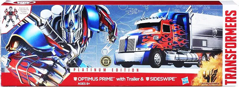 Optimus Prime with Trailer and Sideswipe | Platinum Edition