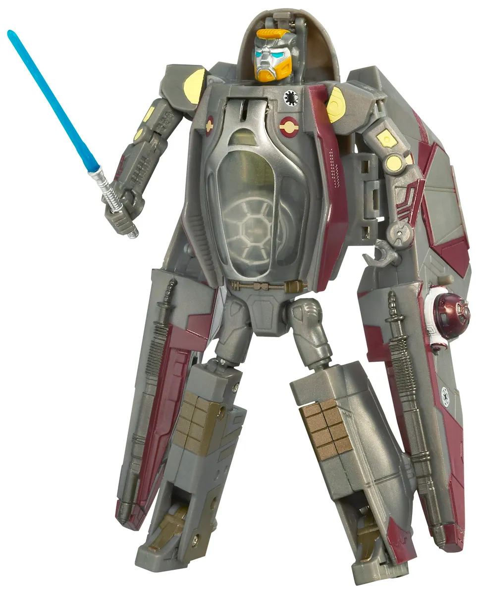Obi-Wan Kenobi to Jedi Starfighter Revenge of the Sith | Star Wars Transformers Crossover