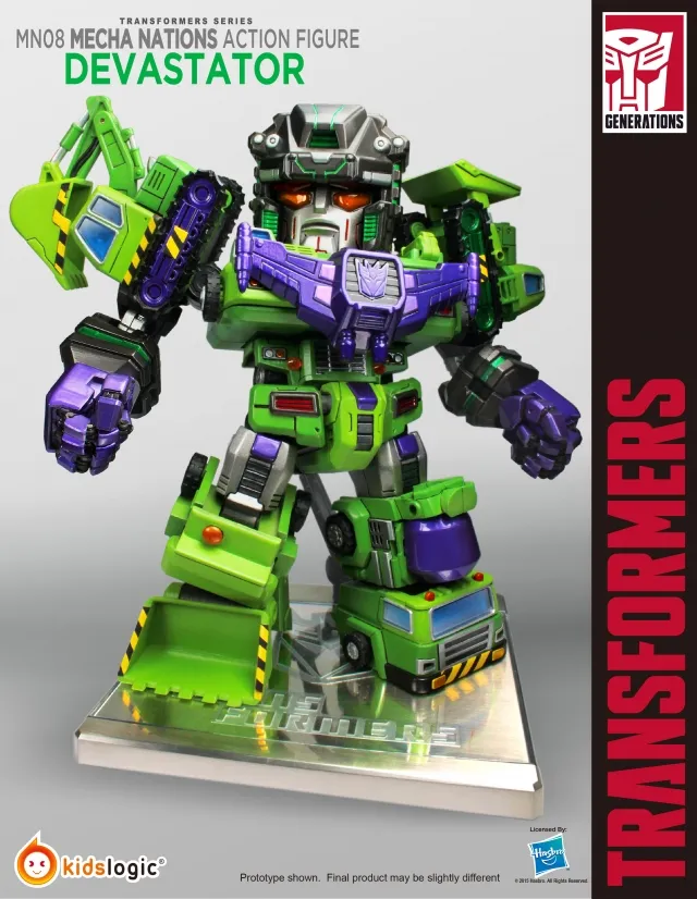 MN-08 Mecha Nations Devastator Mecha Nation | Transformers Kids Logic