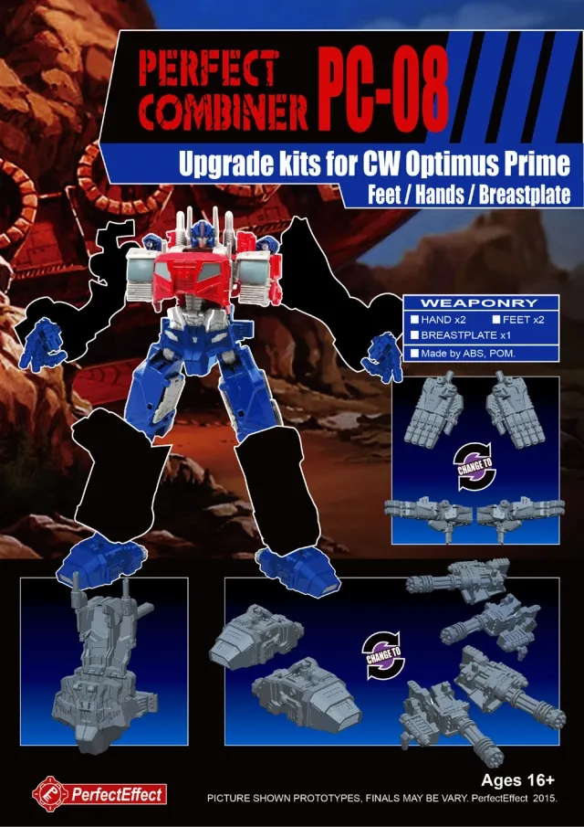 PC-08 Upgrade Kit for Transformers Combiner Wars Optimus Maximus | Perfect Effect | Upgrade Kit