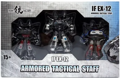トランスフォーマー非正規：鉄工場 Iron Factory IF EX セット IF-EX12 Armored Tactical Staff Set of 3 Figures | Iron Factory 3rd