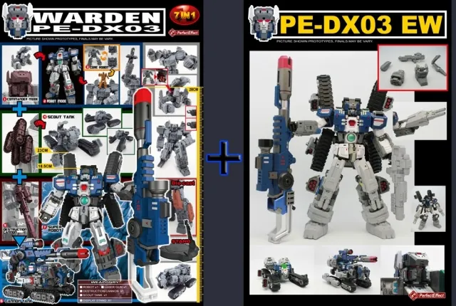 PE DX-03 Warden and PE-DX03EW Warden Upgrade Kit Set  | Perfect Effect
