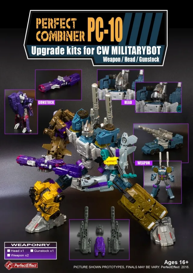 PC-10 Upgrade Kit for Combiner Wars Bruticus and Shockwave | Perfect Effect | Upgrade Kit