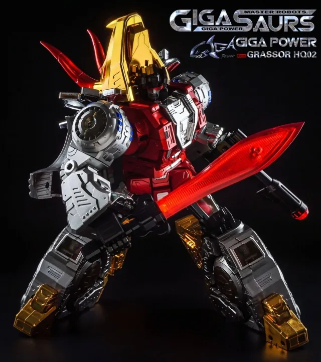 HQ-02R Grassor Chrome Version | GigaPower Gigasaurs