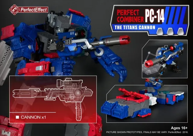PC-14 Cannon Upgrade Kit for Transformers Titans Return Fortress Maximus | Perfect Effect | Upgrade Kit